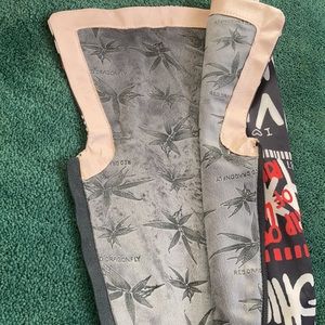 Red, black, cream, knee high heel zip up boots. Brand new.in box.